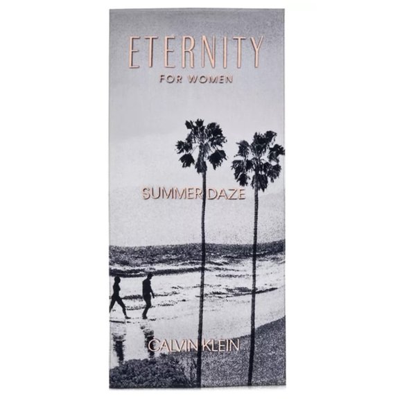 Calvin Klein Eternity Women’s Beach Towel- Cotton Summer Bath and Travel-NEW - Picture 1 of 10